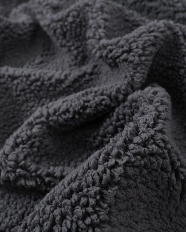 Anthracite Sherpa fabric